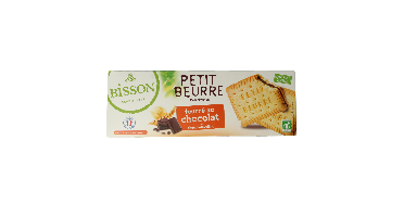 Bisson Petit beurre biscuit met chocolade bio 197 Gram