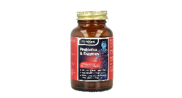 All Natural Probiotica & enzymen 60 Vegetarische capsules