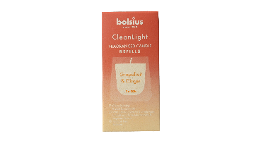 Bolsius Clean Light navulling 2 pack Grapefruit / Ginger 212 Gram