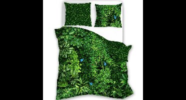 Dekbedovertrek, Garden - Eenpersoons - 140  x 200 cm - Katoen