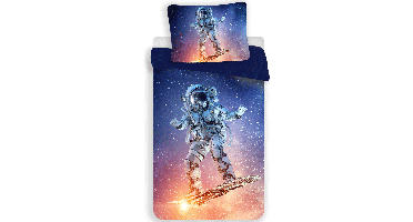 Astronaut Dekbedovertrek Spaceboard Champion - Polyester