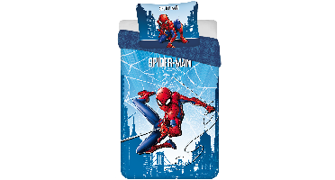Spiderman Dekbedovertrek, Web - Katoen