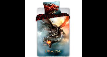 Draak Dekbedovertrek Fire Dragon - Katoen