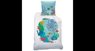 Matt & Rose Dekbedovertrek Oceaan - Katoen