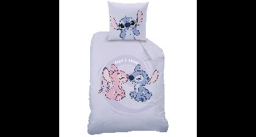 Disney Lilo & Stitch Dekbedovertrek, Happy - Katoen