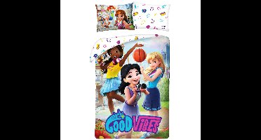 Lego Friends Dekbedovertrek Good Vibes - Katoen