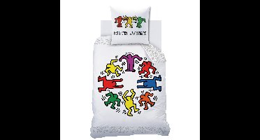 Keith Haring Dekbedovertrek Party - Katoen - Topkwaliteit