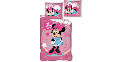 Disney Minnie Mouse Dekbedovertrek How do I look - Polyester