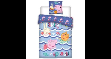 Peppa Pig Dekbedovertrek Splash - Polykatoen - Topkwaliteit