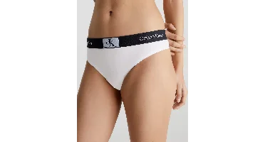 Calvin Klein string dames Retro- Modern Thong - Hoge katoenen dames string