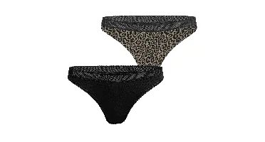 Dames strings 2-pack - Panter - Katoenen dames string - liupaard