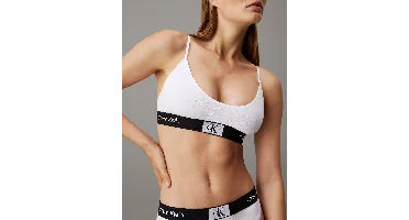Calvin Klein Bralette Katoen - CK96 - Katoenen Bh topje met spaghetti bandjes - Zonder vulling