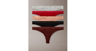 Calvin Klein 5-Pack dames strings - Modern Logo - Calvin klein strings