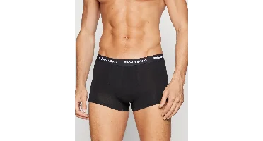 Bjorn Borg Cotton Stretch Trunk - 3 pack heren boxershort korte pijpjes - Zwart