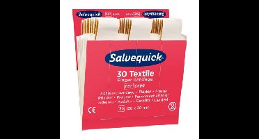 Navulling lange vingerpleister 120 x 20 mm Salvequick - Pak 30 stuks