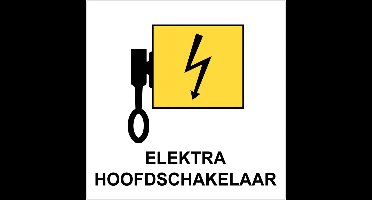 Hoofdafsluiting elektra sticker ARBO centrum - Hoofdafsluiting elektra sticker