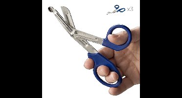 3-pack Verbandschaar kunststof - 19 cm