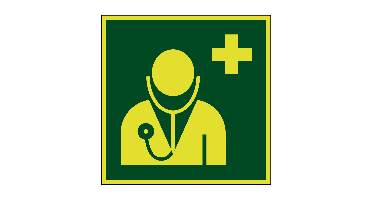 Arts lichtgevend - 150 x 150 mm - Kunststof bord