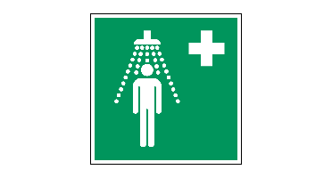 Veiligheidsdouche - 200 x 200 mm - Sticker