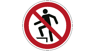 Verboden het oppervlak te betreden - Ø 200 mm - Sticker