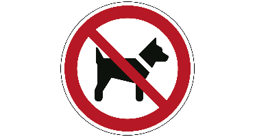 Dieren verboden - Ø 200 mm - Sticker
