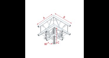 MILOS Milos Corner 3-way 90° Pro-30 Square F Truss