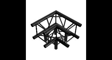 MILOS Milos Corner 3-way 90° ZWART, Pro-30 vierkante F-truss