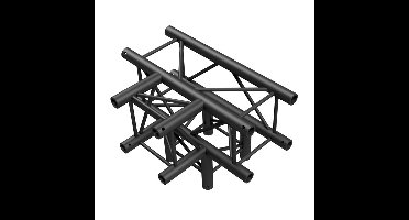 MILOS Milos T-Cross + Down 4-way ZWART, Pro-30 vierkante F-truss