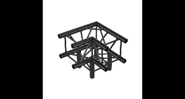 MILOS Milos Corner 3-way 90° Pro-30 vierkante G Truss zwart