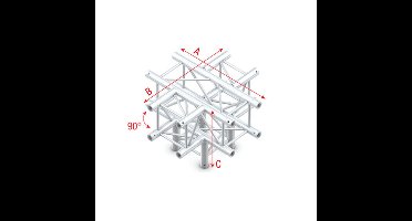 MILOS Milos Pro-30 Square P Truss - Cross + Down, 5-way