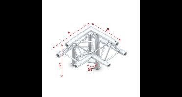 MILOS Milos Pro-30 Triangle F Truss - Corner down left, apex up