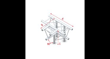 MILOS Milos Pro-30 Triangle F Truss - T-Cross + down 4-way - 71 cm