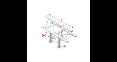 MILOS Milos Pro-30 Triangle P Truss - T-Cross 3-way vertical, apex up - 71 cm