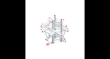 MILOS Milos Pro-30 Triangle P Truss - T-Cross + up/down 5-way - 71 cm