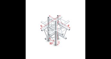 MILOS Milos Pro-30 Triangle P Truss - Cross up/down 6-way - 71 cm