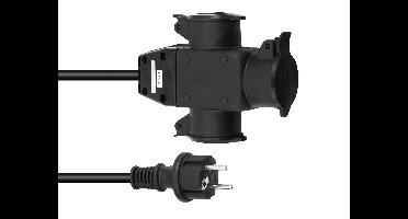 Eurolite EUROLITE 240v verlengkabel 3 voudig 3 meter