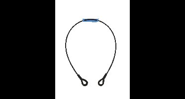 Eurolite EUROLITE Steel Rope 1000x6mm black with Thimbles