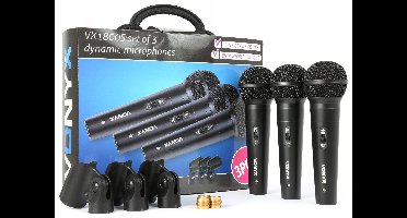 Vonyx VX1800S Dynamische microfoonset