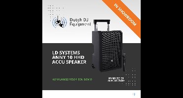 LD Systems ANNY® 10 HHD accu speaker met bluetooth en mixer