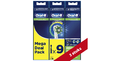 Oral B Oral-B Opzetborstels - Cross Action 9 stuks (3+3+3)