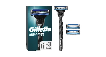 Gillette Gillette Mach3 Razor Handle + 3 Razor Blades