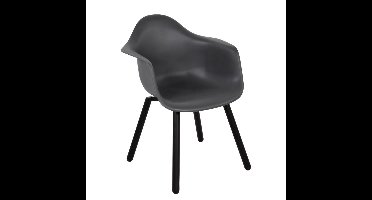 Montreux dining tuinstoel | kunststof + staal | antraciet