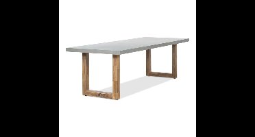 Lausanne dining tuintafel 6 personen | polystone + hardhout | betonlook | 250cm