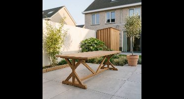 Jakarta dining tuintafel 6 personen | teakhout | Natural Teak | 240cm