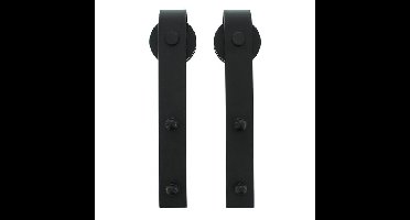 Intersteel Set van 2 hangrollen basic zwart