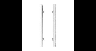 Intersteel Deurgrepen set T-vorm 1000x80mm geborsteld RVS