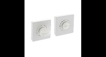 Intersteel WC-slot draaiknop vierkant wit