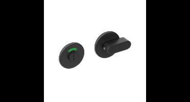 Intersteel WC slot rond geborsteld RVS mat zwart