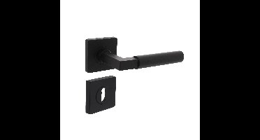 Intersteel Intersteel Deurklink Bau-Stil vierkant sleutelrozet mat zwart