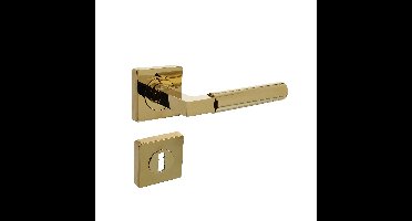 Intersteel Intersteel Deurklink Bau-Stil vierkant sleutelrozet PVD messing